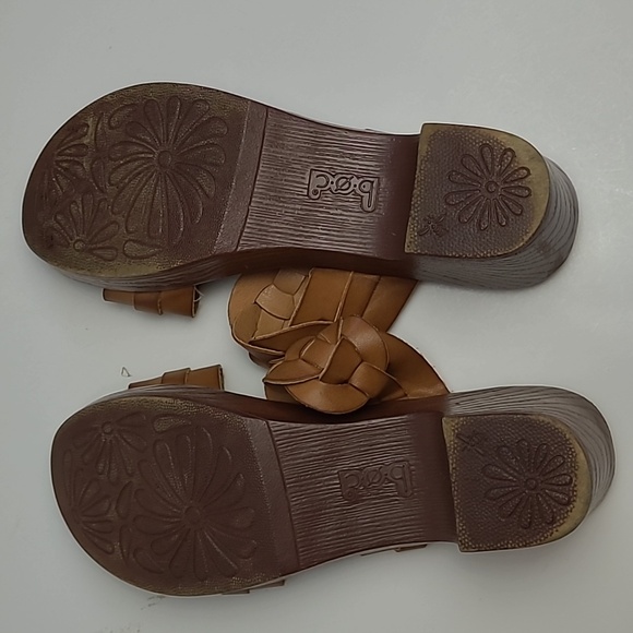 B.O.C JILLIAN BROWN FAUX LEATHER BRAIDED STRAP SLIP ON HEELS 8M - Picture 9 of 9